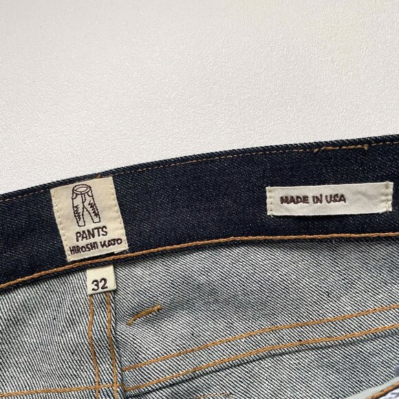 Hiroshi Kato Needle Skinny Selvedge Denim Jeans Indigo Raw Size 32 NEW NWT - Picture 5 of 12
